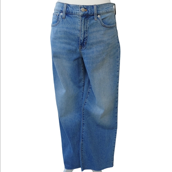 J. Crew Denim - J.Crew High-Rise Slim Wide Leg Jeans in Classic Blue Women's Size 28 NWT